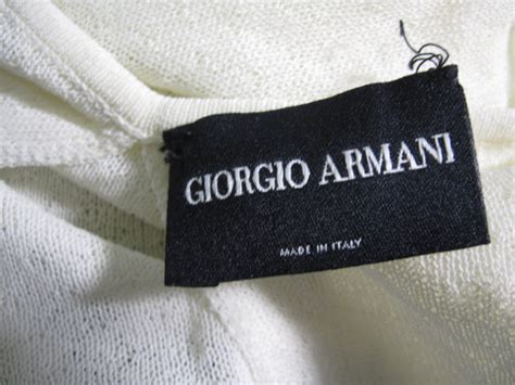 how to spot armani clothing